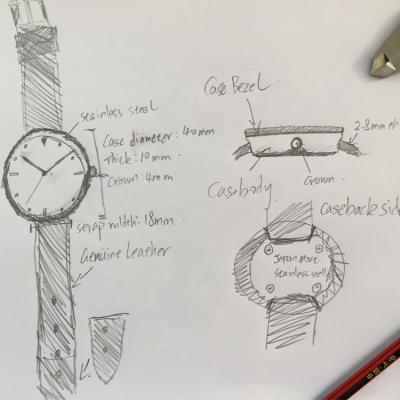 China Chronograph create your own watch brand on kickstarter for sale