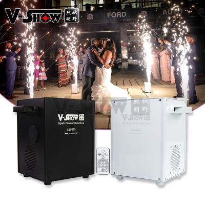 China Stage V-Show USA Store 2pcs 650W Sparkler Machine DMX Wedding Stage Effect Remote Control Cold Spark Machine for sale