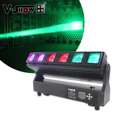 China V-Show USA Warehouse 1pc 6*40W RGBW 4in1Zoom Moving Head Bar Stage Light For DJ Bar Disco B0640Z for sale