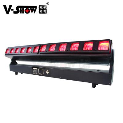 China 2pcs V-Show Stage Lights 12*40W RGBW LED Light With Buzz Moving Head Bar For Concert DJ Stage B1240Z for sale