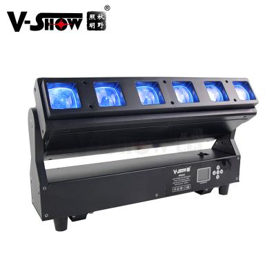 China 1pc V-Show Stage Lights 6*40W RGBW 4in1 Zoom Bar Moving Head Light For Concert DJ Bar Disco B0640Z for sale