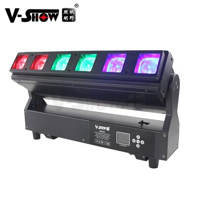 China V-Show 6*40W RGBW 4in1 With Buzz Bar Can Moving Head LED Bar Light For Stage DJ Disco B0640Z for sale