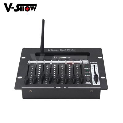 China 1pc V-Show Wireless Mini 24 Channel DMX Wireless Controllers For Battery Lighting Uplight Stage Lighting for sale