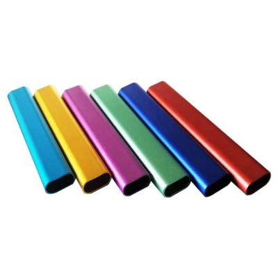 China Multiple Use Aluminum Extrusion Tube Aluminum Alloy Pipe Colorful Anodized Oval Oval Tubing for sale