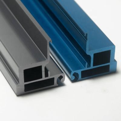 China Clear anodizing extruded aluminum sideboard/wardrobe sliding door profile for movable operable wall rail aluminum track partition faceses for curtain wall for sale