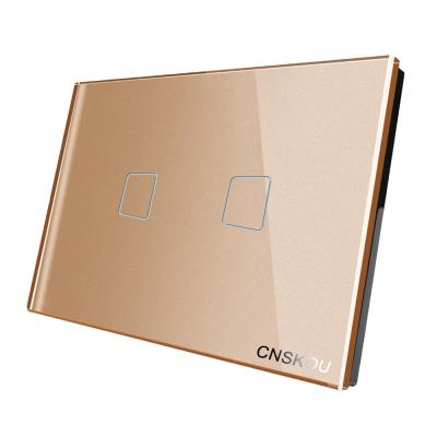 Chine Modern 1000W 110V Wall Touch Lamp Switch 2 Way US Standard Band 1 Touch Lamp Switch With Night Light à vendre