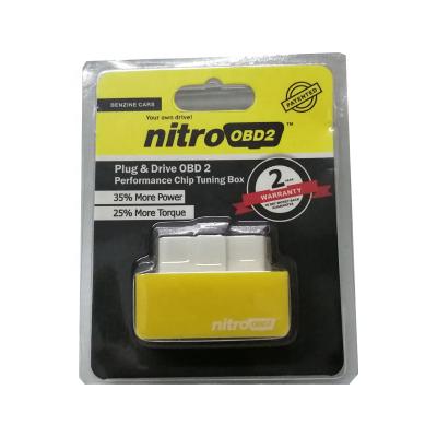 China Most Plug And Performance NitroOBD2 Reader Chip Tuning Box For Benzine Cars Yellow OBD2 Nitro for sale