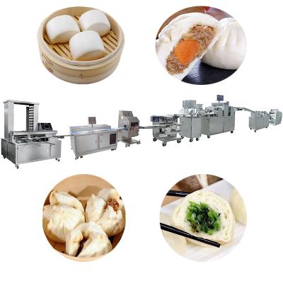 China Wholesale Automatic Industrial Baozi Steamed Stuffed Bun Making Machine Momo Line for sale