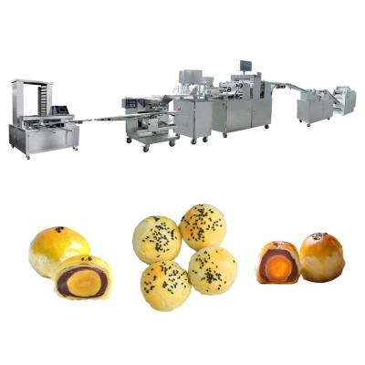 China Low Energy High Capacity Automatic Industrial Egg Yolk Biscuit Maker Machine Blast Stuffed Bread Production Line As Gift Present for sale