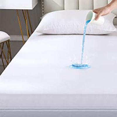 China Waterproof Waterproof Mattress Encasement Mattress Protector with Deep Zipper Pocket Design Fits Up to 16 Inches of Quiet Mattress Cover for sale