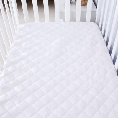 China Waterproof Ultra Soft Bamboo Fleece Crib Mattress Outer Cover Pad for 52