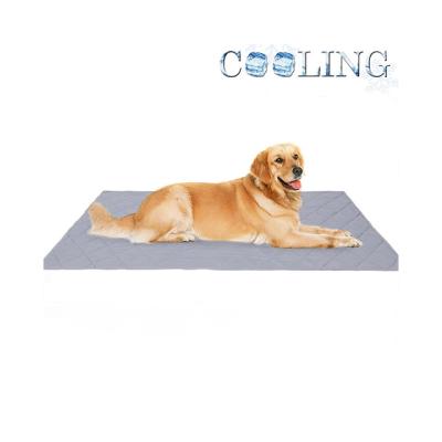 China 2 in 1 Pet Cooling Mat Pad Towel Reversible Dog Bed Cover for Small Large Dogs Washable Breathable Dog Cooling Mat Pad for sale