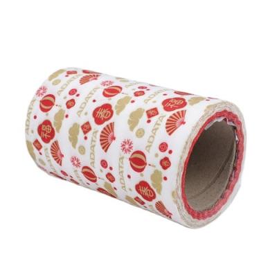 China Hot Selling White Fabric Breathable On Printed Retro PP Spunbond Nonwoven Fabric On Roll for sale