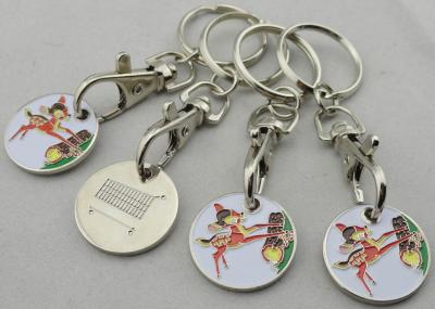 China Die Stamping Iron Animal Trolley Coin, Shopping Trolley Token Keyring with Hook for sale