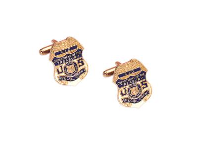 China Copper, Zinc Alloy, Aluminum Cid Cufflink By Brass Stamped With Soft Enamel, Gold Plating for sale