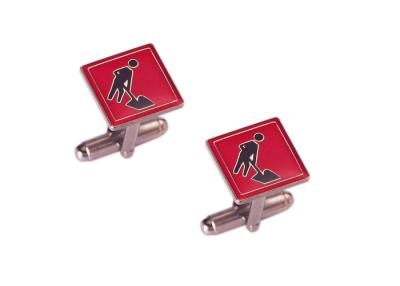 China Zinc Alloy, Iron, Copper Personalized Cufflink With Soft Enamel, Die Cast, Die Struck, Stamped for sale