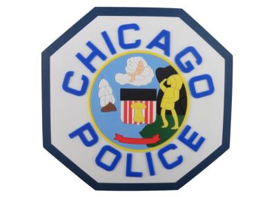 Cina Sottobicchiere del PVC della polizia su ordinazione di Chicago 2D, sottobicchieri su ordinazione della bevanda per la bevanda, birra in vendita