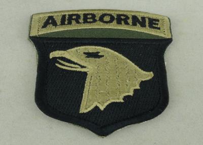 China Air Borne Custom Embroidered Patch Cotton Printed Sew On Patches for sale