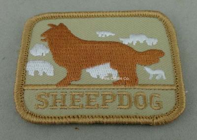 China Eco Friendly Custom Embroidery Patches with Polyester yarn / Cotton Yarn metallic thread for sale