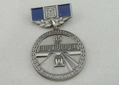 China 32mm Zinc Alloy Custom Medal Awards Soft Enamel , Antique Nickel Plating for sale