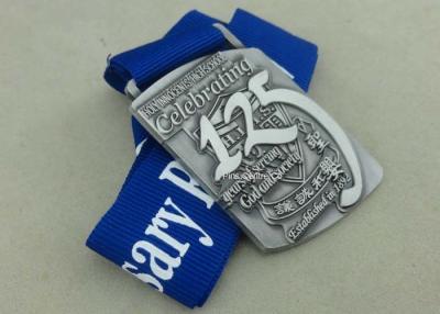 China Zinc Alloy Die Casting Medals 3D Awards Sport Medals , Running Marathon Ribbon Enamel Medals for sale