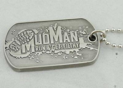 China 2.0 Inch Zinc Alloy Personalized Dog Tags Die Casting , Soft Enamel Tags for sale
