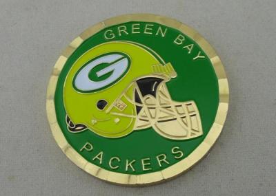 China Green Bay Packers  Personalized Coins By Brass Struck With PVC Bag Packing for sale