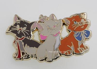 China Die Struck Disney 3mm Hard Enamel Pin Photo Etching for sale