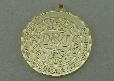 China 2.0 Inch DBU Die Cast Medals By Die Casting , With Real Gold Plating And 3D Design for sale