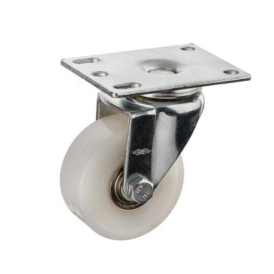 China PIVOT 50mm Small Caster Swivel White Nylon Wheel 2 Inch Industrial Caster Wheel for sale