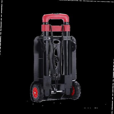 China Factory Small Folding 50KG Hand Truck Hand Cart Two Wheels Can Push Foldable Trolley for sale