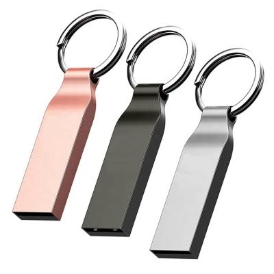 China Metal Flash Drive 64GB USB 3.0 2 Pack Metal Thumb Drive With Key Chain 64 Gb Waterproof Jump Drive for sale