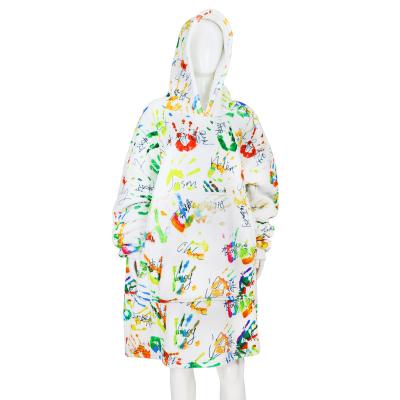 China Winter Hoodie Wearable Luxury Giant Unique Product Oversized Sweatshirt Custom Made Blanket for sale