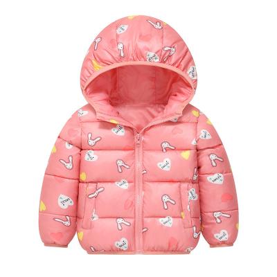 China Keep Warm Baby Boys And Girls Jacket Coat With Long Sleeve Girl Winter Coat Thick Warm Cartoon Pink 1-6 Years Old for sale