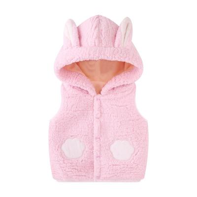 China Cute Casual Winter Outwear Hooded Warm Vest Baby Gift 6 Months-5 Years Kids Jacket for sale