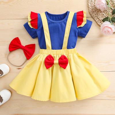 China Breathable Newborn Babies Clothes Set Cute Toddler Dresses Summer Birthday Dress Tutu Skirts For Kids for sale