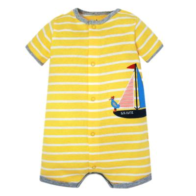 China Wholesale Polyester / Cotton Newborn Infant Shorts Sleeves Cotton Baby Romper Set for sale