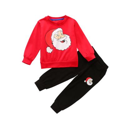 China Wholesale Baby Children's Boy's Set Clothing Two 2 Piece Children Fall Outfit Santa Christmas Designers Kids Boys Clothes for sale