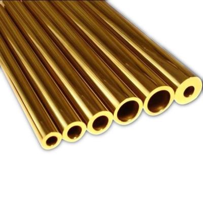 China Air Condition Or Chiller Customized Thin Wall Brass Tubes 0.8*0.2mm 1*0.2mm 1.2*0.2mm With H59 H62 H65 Grade For Electronics Etc. decoration for sale