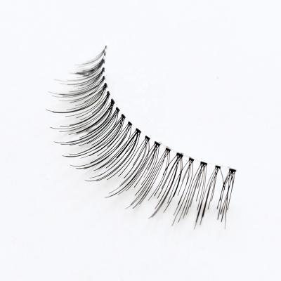 China Own Brand Long Natural Handmade 3D False Mink Strip Eyelashes Vendor Handwork With Box Custom Threaded Eyelash Hair Vault Lashes for sale