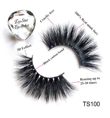 China Dramatic Wholesale 3d Mink Lashes 100% Real Mink Eyelash Customized Eyelash Package for sale