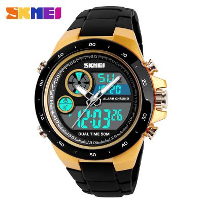 China Wholesale 50ATM Dual Alarm Waterproof Multifunctional Watch Time Skmei Watch New Design for sale