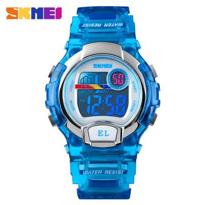 China SKMEI Factory Newest Fashionable Alarm Watches With Alarms For Kids Colorful LED Lights Women Wrist Watch for sale