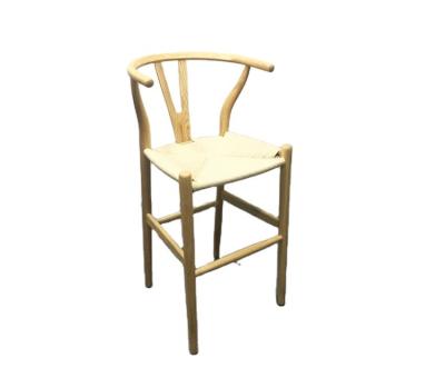 China Ash Wood Hans Wegner Danish Factory Professional Y-Chair Cooling Solid Wood Dining Chairs Wishbone Chair Bar Stool for sale