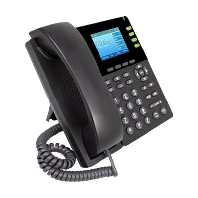 China Communication WiFi VoIP Phone , Business IP Lines Phone - 2.8 Inch Dual Screen Gigabit Ethernet 4sip FIP13G for sale