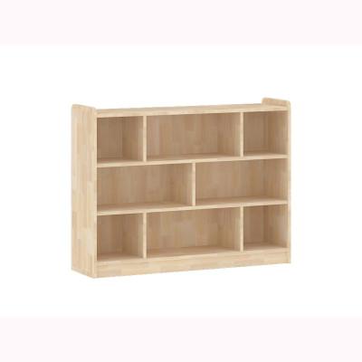 中国 Rubber wood kindergarten furniture children's toy cabinet wooden eight-compartment cabinet 販売のため