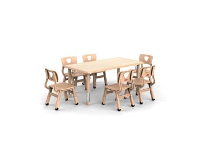 China Luxurious Rectangular Table for Children Special Safety Furniture for Kindergarten Hot-selling Furniture for sale