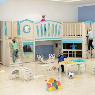 Cina Montessori school play activities children play loft house indoor play zone equipment from Guangzhou China Supplier in vendita