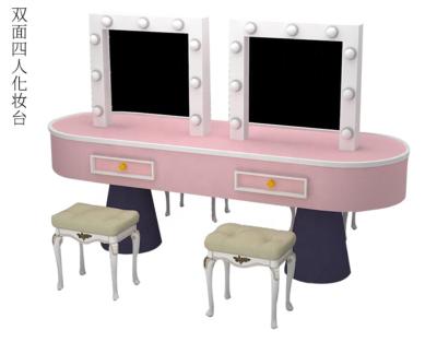 China Indoor dramatic role play equipment girls pink color makeup mirrors set for kids play party room à venda