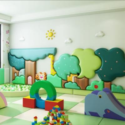 China Anti Collision 3D Kids Room Decor Soft Wall Protector Padding for Childcare Centre and Play School à venda